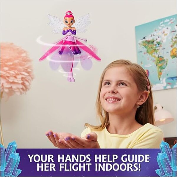 Magical Flying Toy Doll with crystal wings, Crystal Flyers, perfect for interactive play. Ideal gift for girls and boys ages 5 and up. - Image 3