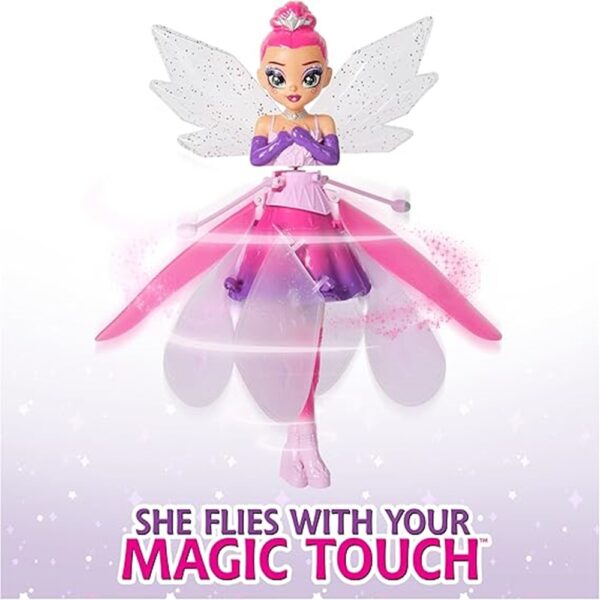 Magical Flying Toy Doll with crystal wings, Crystal Flyers, perfect for interactive play. Ideal gift for girls and boys ages 5 and up. - Image 4