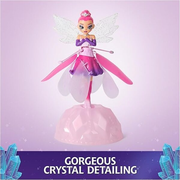 Magical Flying Toy Doll with crystal wings, Crystal Flyers, perfect for interactive play. Ideal gift for girls and boys ages 5 and up. - Image 2