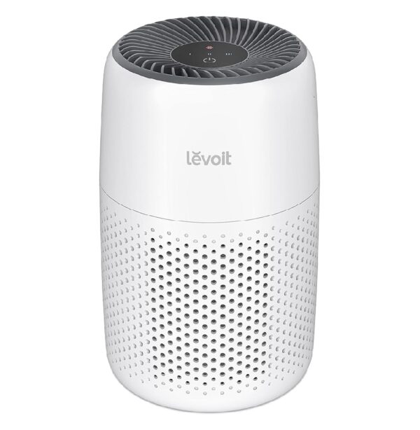 Levoit Core Air Purifier with 3-in-1 filter, fragrance sponge, and compact design for cleaner air, ideal for bedrooms and small spaces.